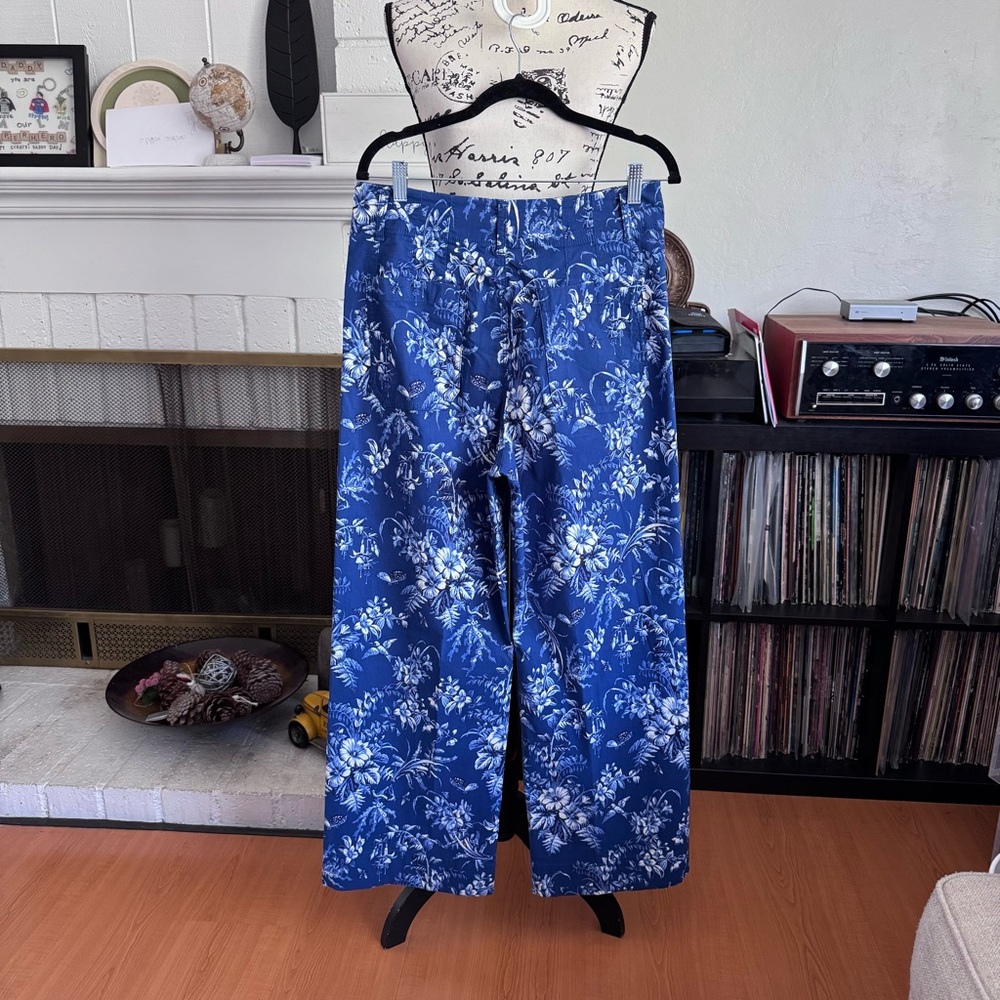 Maeve Blue and White Floral Pants “The Colette” - Picture 5 of 12
